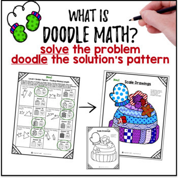 Scale Drawings | Doodle Math: Twist on Color by Number | Similar Figures — preview page 2 of 4