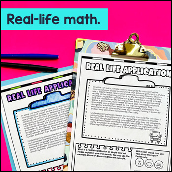 Simple Interest Guided Notes with Doodles — preview page 4 of 4