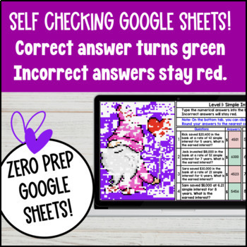 Simple and Compound Interest Digital Pixel Art — preview page 3 of 4