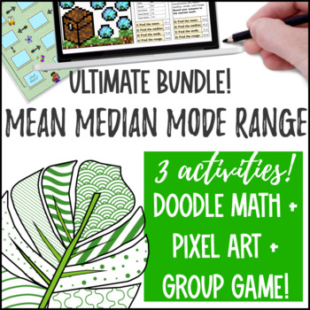 Mean Median Mode Range Activity BUNDLE