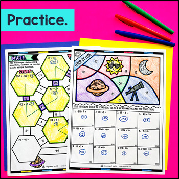 Multiplying and Dividing Integers Guided Notes & Doodles — preview page 3 of 4
