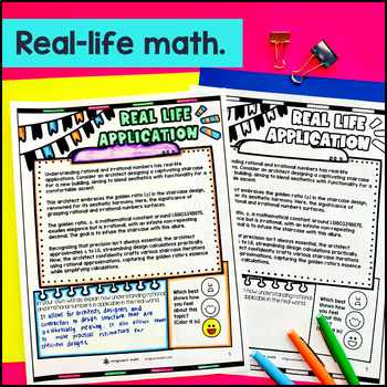 Classifying Rational and Irrational Numbers Guided Notes & Doodle — preview page 4 of 4