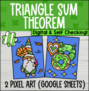 Triangle Sum Theorem Digital Pixel Art