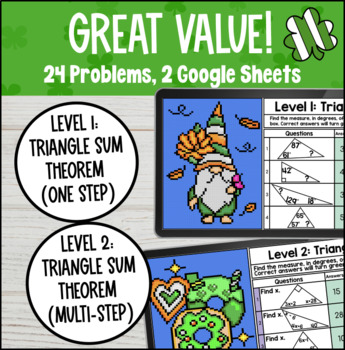Triangle Sum Theorem Digital Pixel Art — preview page 2 of 4