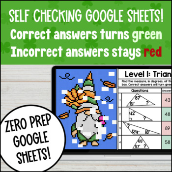 Triangle Sum Theorem Digital Pixel Art — preview page 3 of 4