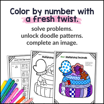 6th Grade Doodle Math BUNDLE — preview page 2 of 4