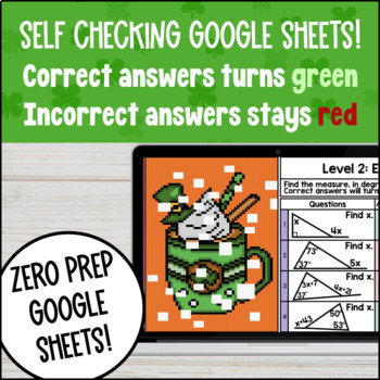 Exterior Angle Theorem Digital Pixel Art — preview page 3 of 4