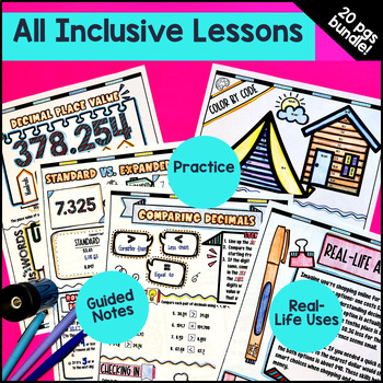 Decimal Place Value and Powers of 10 Guided Notes w Doodles — preview page 4 of 4
