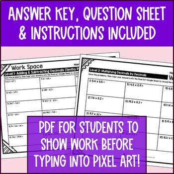 Whole Number & Decimal Operations Pixel Art Unit BUNDLE — preview page 4 of 4