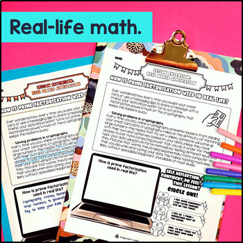 Prime Factorization Guided Notes & Doodles — preview page 4 of 4