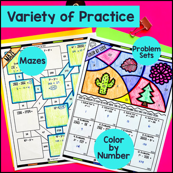 Square Roots and Cube Roots Guided Notes BUNDLE — preview page 3 of 4