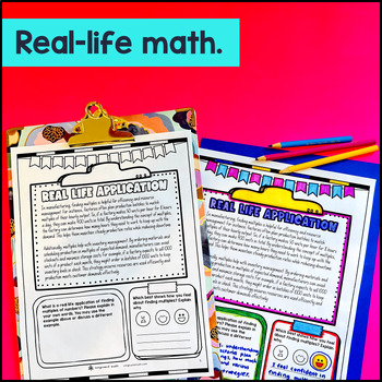 Multiples of Whole Numbers Guided Notes w/ Doodles Sketch Notes Lesson Grade 4 — preview page 4 of 4