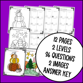 Solving One Step Inequalities Doodle and Coloring Worksheets Color by Number — preview page 4 of 4