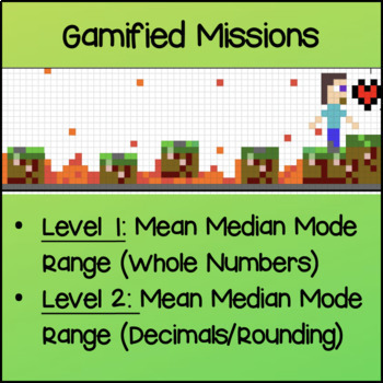 Mean, Median, Mode, Range Digital Pixel Art — preview page 3 of 4