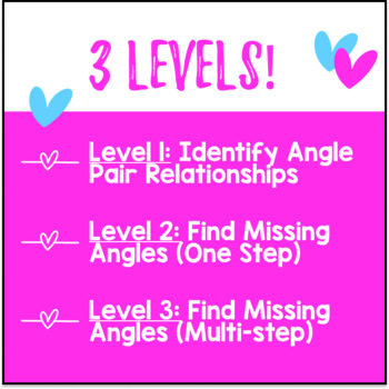 Angle Relationships Complementary Supplementary Doodle & Color by Number WS — preview page 3 of 4