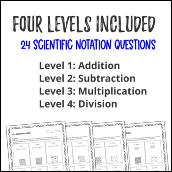 Operations with Scientific Notation — preview page 3 of 4