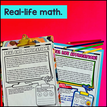 Measuring Angles With a Protractor Guided Notes w Doodles 4th Grade 4.MD.C.6 — preview page 4 of 4