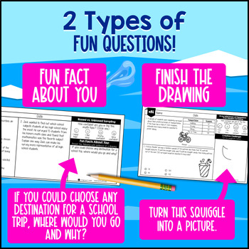 Statistics Population Inferences Random Samples 7th Grade Warm Ups CCSS TEKS — preview page 3 of 4