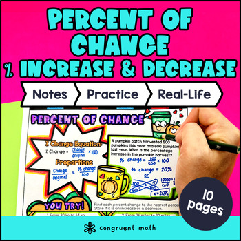 Percent of Change Guided Notes with Doodles