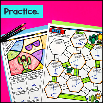 Percent of Change Guided Notes with Doodles — preview page 3 of 4