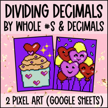 Dividing Decimals Digital Pixel Art