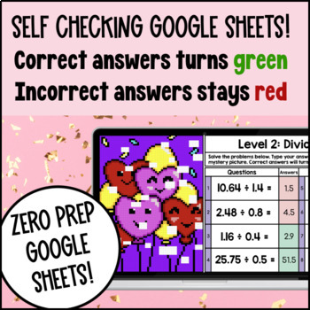 Dividing Decimals Digital Pixel Art — preview page 3 of 4
