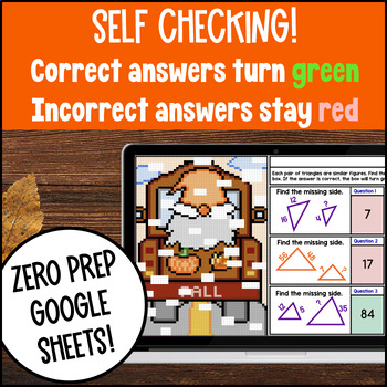 [Fall Halloween] 6th 7th 8th Digital Pixel Art Grade Math Bundle Math CCSS — preview page 3 of 4