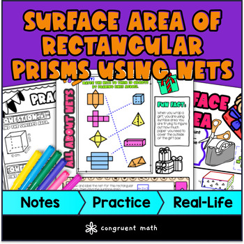 Surface Area of Rectangular Prisms Guided Notes
