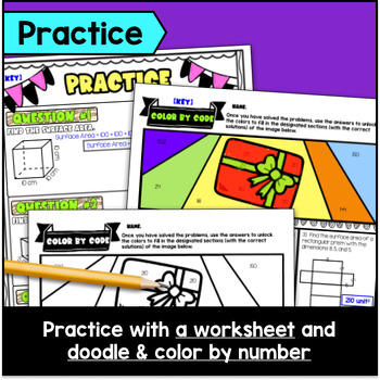 Surface Area of Rectangular Prisms Guided Notes — preview page 3 of 4