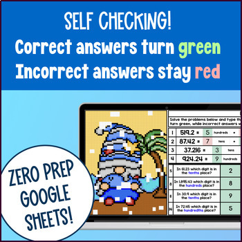 Place Value & Decimals Pixel Art Unit BUNDLE — preview page 3 of 4