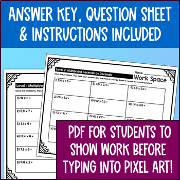 Place Value & Decimals Pixel Art Unit BUNDLE — preview page 4 of 4