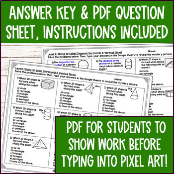 Cross Sections of 3D Figures Pixel Art — preview page 4 of 4