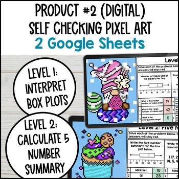 Box & Whisker Plots Guided Notes & Activity BUNDLE — preview page 3 of 4