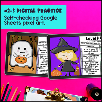 Ratios, Rates & Unit Rates Digital & Print Bundle — preview page 3 of 4