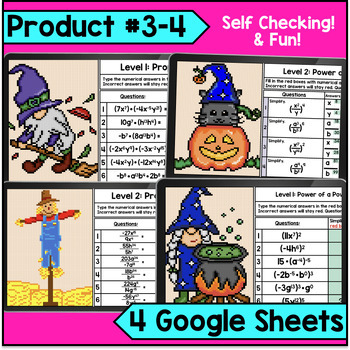 Laws of Exponents Properties Guided Notes & Pixel Art — preview page 3 of 4