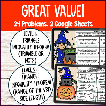 [Free] Triangle Inequality Theorem Pixel Art — preview page 2 of 4