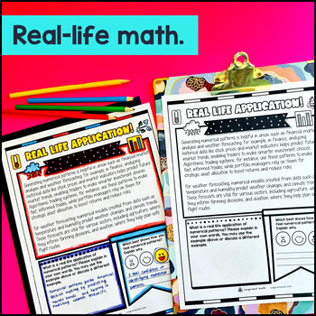Number Patterns & Graphing Relationships Guided Notes with Doodles — preview page 4 of 4