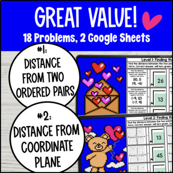 Distance on Coordinate Plane Digital Pixel Art — preview page 2 of 4
