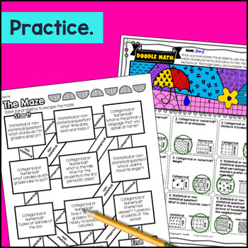 Statistical Questions Guided Notes — preview page 3 of 4