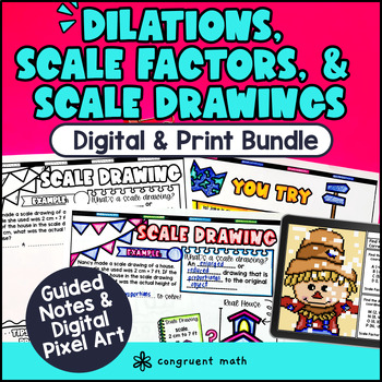 Dilations, Scale Factors Scale Drawings Digital & Print