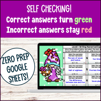 Writing Numerical Expressions from Verbal Phrase — preview page 3 of 4