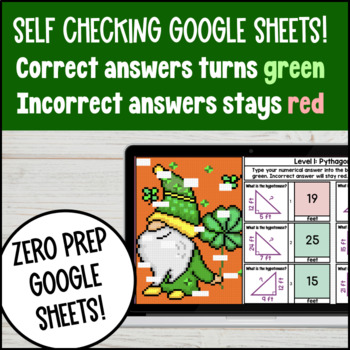 Spring | Pythagorean Theorem Pixel Art BUNDLE | Distance Formula Hypotenuse Legs — preview page 3 of 4