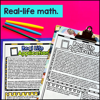 Area of Parallelograms, Trapezoids, Rectangles Guided Notes Doodles — preview page 4 of 4