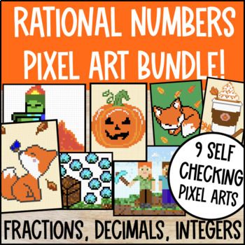 [Fall] Rational Number Operations Digital Pixel Art