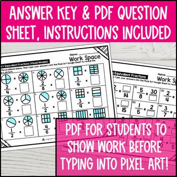 [Spring] Equivalent Fractions Digital Pixel Art — preview page 4 of 4