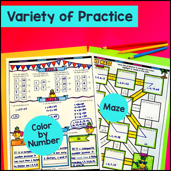 Factors and Multiples Guided Notes with Doodles 4th Grade CCSS Sketch Notes — preview page 3 of 4