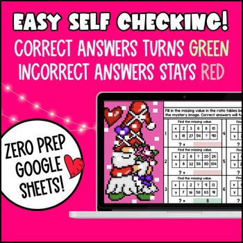 [Valentine's Day] 6th Grade Digital Pixel Art BUNDLE Activities CCSS TEKS — preview page 3 of 4