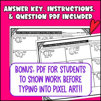 [Valentine's Day] 6th Grade Digital Pixel Art BUNDLE Activities CCSS TEKS — preview page 4 of 4