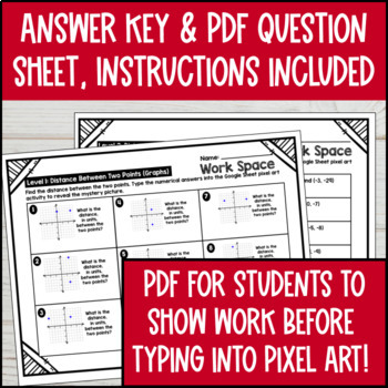 Distance on Coordinate Plane Digital Pixel Art Absolute Value Ordered Pairs CCSS — preview page 4 of 4