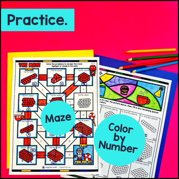 Volume of Rectangular Prisms Counting Cubes Guided Notes w/ Doodles — preview page 3 of 4